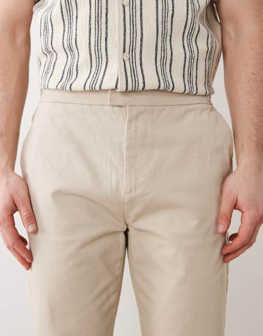 Threadbare slim fit chino pants in light stone, 5 of 5