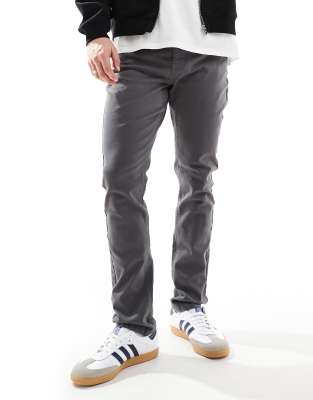 Threadbare Slim Fit Chino Trousers In Charcoal - Asos Trousers New In 26th October 2024