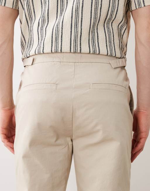 Threadbare slim fit chino trousers in light stone, 4 of 5