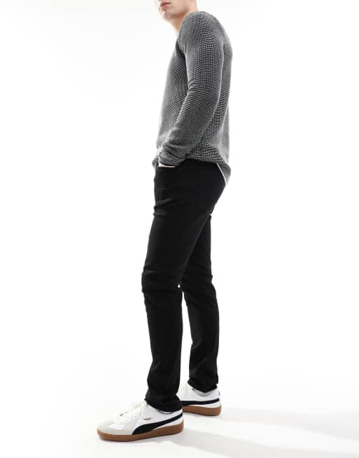 Threadbare - Slim fit jeans in zwart, 3 van 5