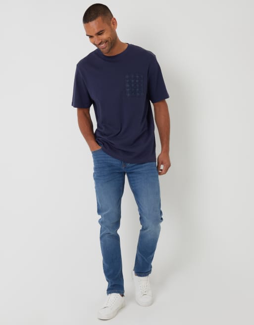 Threadbare Slim fit jeans with stretch in pale blue, 3 of 3