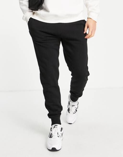 Threadbare slim fit joggers in black