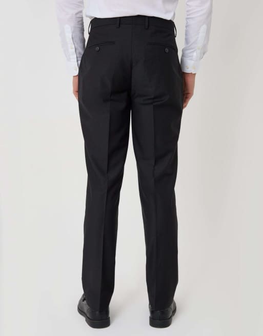 Threadbare Slim fit suit trousers in black, 4 of 5