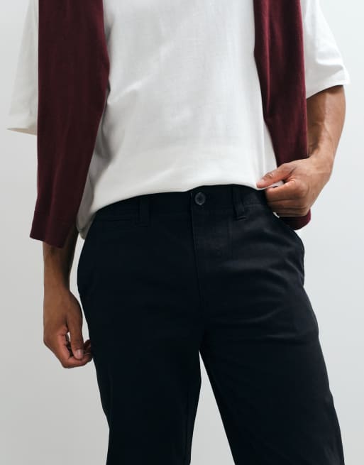 Threadbare slim leg pants in black, 3 of 7