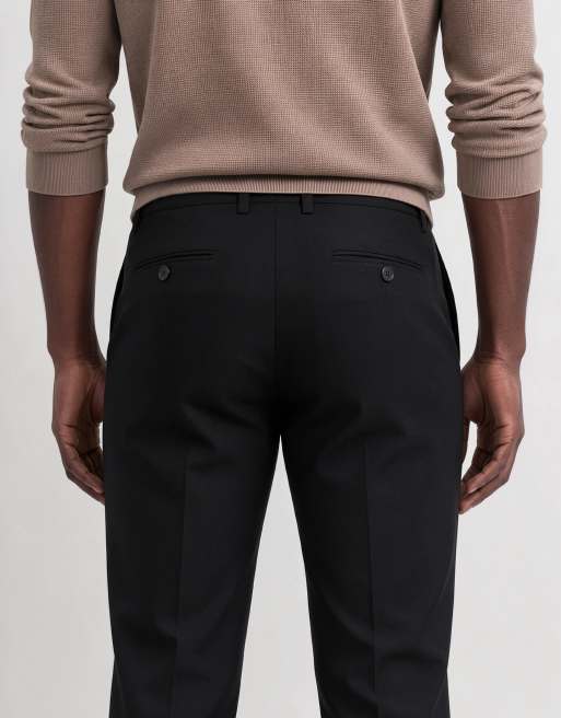 Threadbare slim leg pants in black, 9 of 10