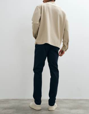 Threadbare Slim Leg Pants In Blue