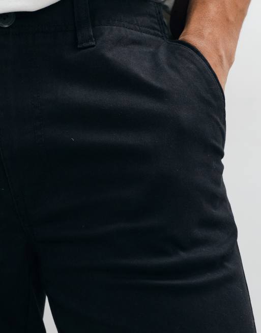 Threadbare slim leg trousers in black, 2 of 7