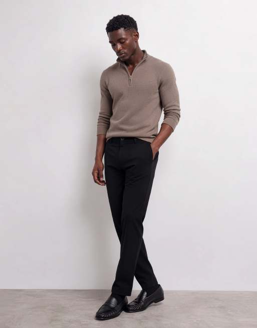 Threadbare slim leg trousers in black, 6 of 7