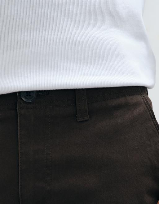 Threadbare slim leg trousers in chocolate brown, 3 of 5
