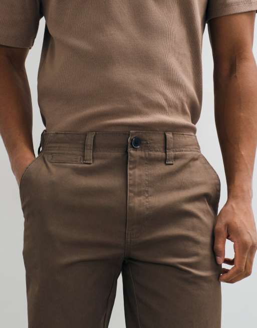 Threadbare slim leg trousers in mushroom, 5 of 5
