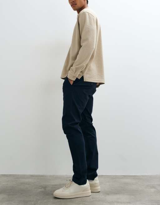 Threadbare slim leg trousers in navy, 4 of 5