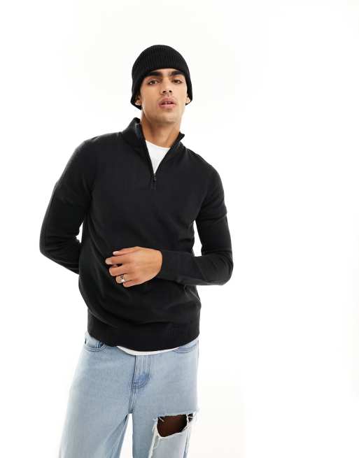 Half zip funnel hot sale neck jumper