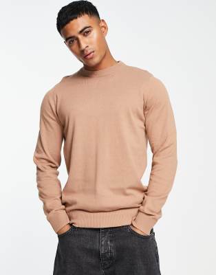 Threadbare soft touch jumper in beige - ASOS Price Checker