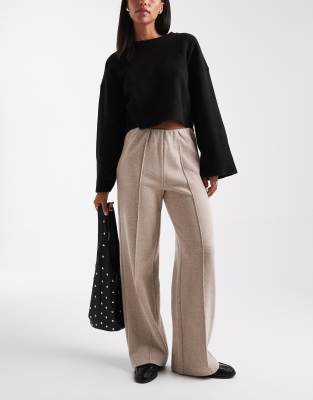 Threadbare Soft Touch Pull On Pants In Neutral