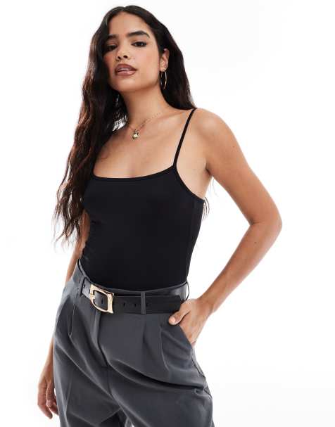 Threadbare - Sort bodystocking med stropper og ekstra stretch - view 1