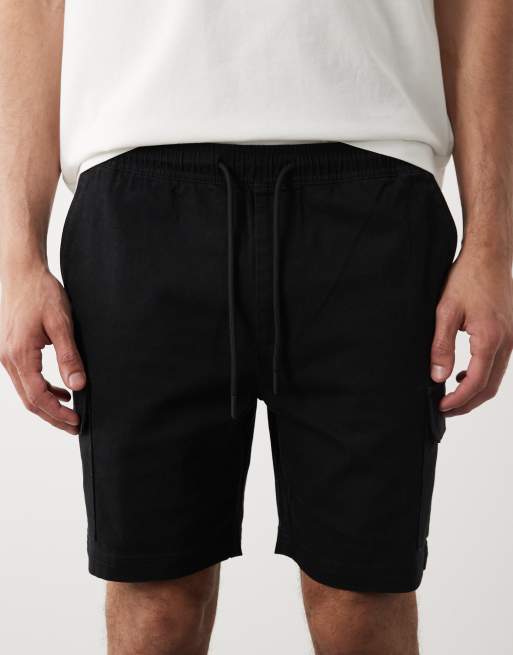 Threadbare - Sorte cargoshorts, 3 af 5