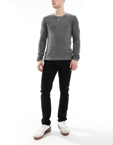 Threadbare - Sorte jeans i slim fit - view 1