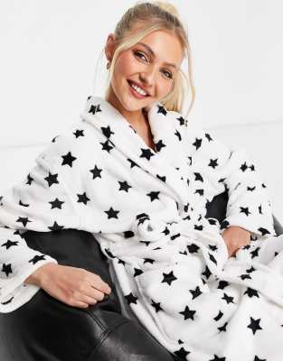 black star dressing gown