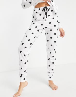 black and white star pants