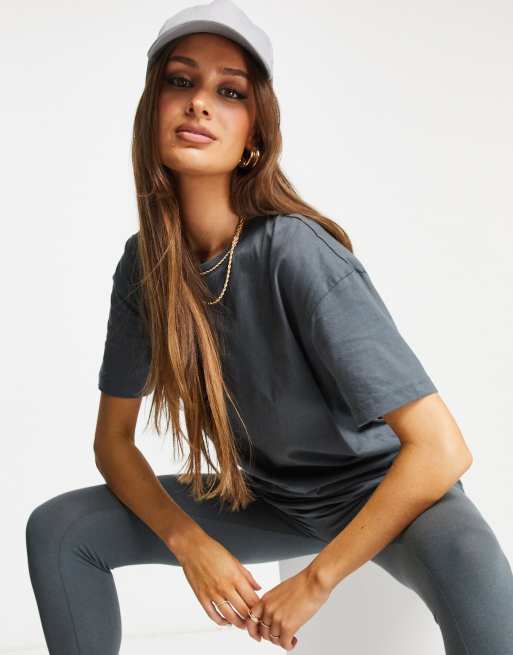 Threadbare stella legging and t-shirt set in slate grey