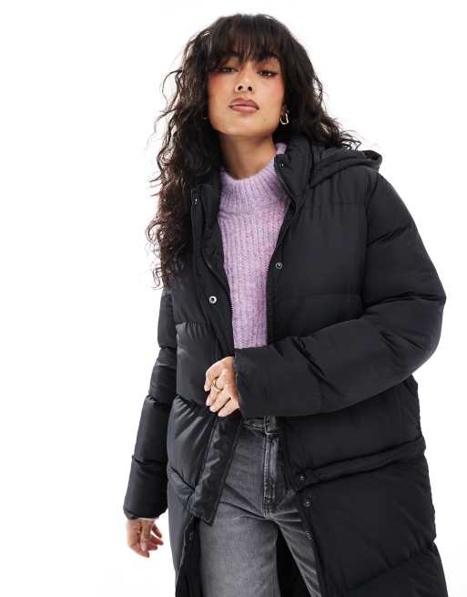 Threadbare – Steppmantel in Schwarz