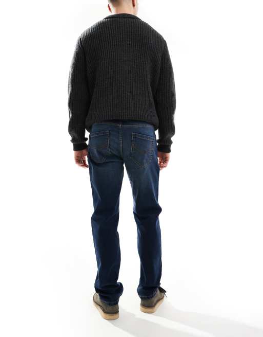 Threadbare straight fit jeans in mid wash blue, 2 of 5