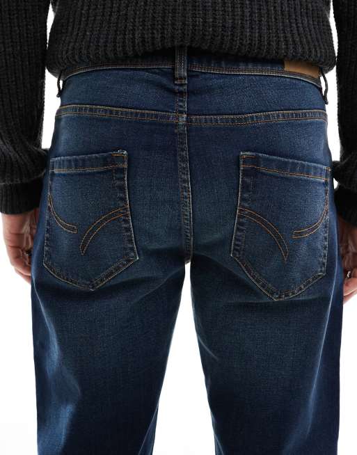 Threadbare straight fit jeans in mid wash blue, 4 of 5