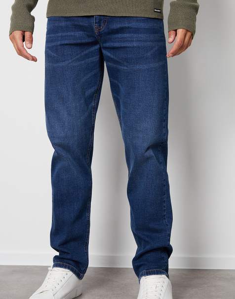 Threadbare Straight fit jeans with stretch in blue - view 1