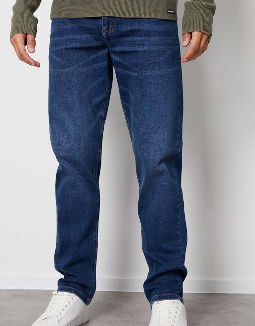 Threadbare Straight fit jeans with stretch in blue, 2 of 3
