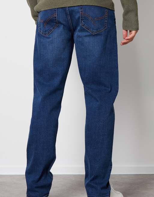 Threadbare Straight fit jeans with stretch in blue, 3 of 3