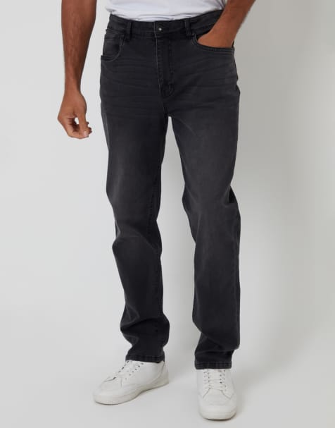 Threadbare Straight fit jeans with stretch in grey - view 1