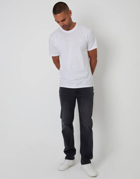 Threadbare Straight fit jeans with stretch in grey