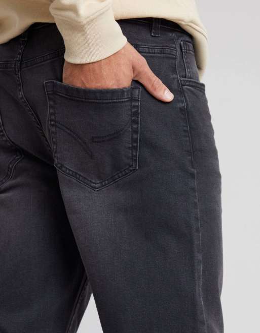 Threadbare Straight fit jeans with stretch in grey, 3 of 5