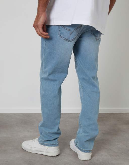 Threadbare Straight fit jeans with stretch in light blue, 4 of 4