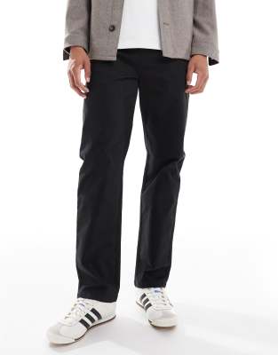Threadbare Threadbare straight fit trouser in black