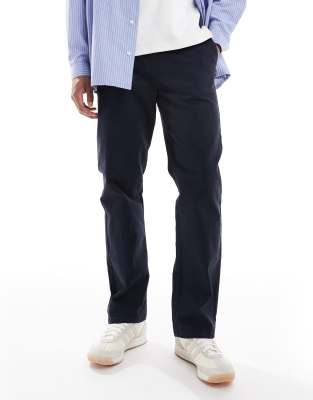 Threadbare Threadbare straight fit trouser in navy