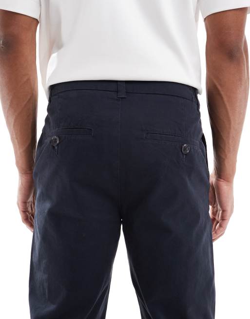 Threadbare straight fit trouser in navy, 4 of 5