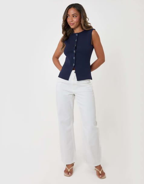 Threadbare Straight leg jeans in white - view 1