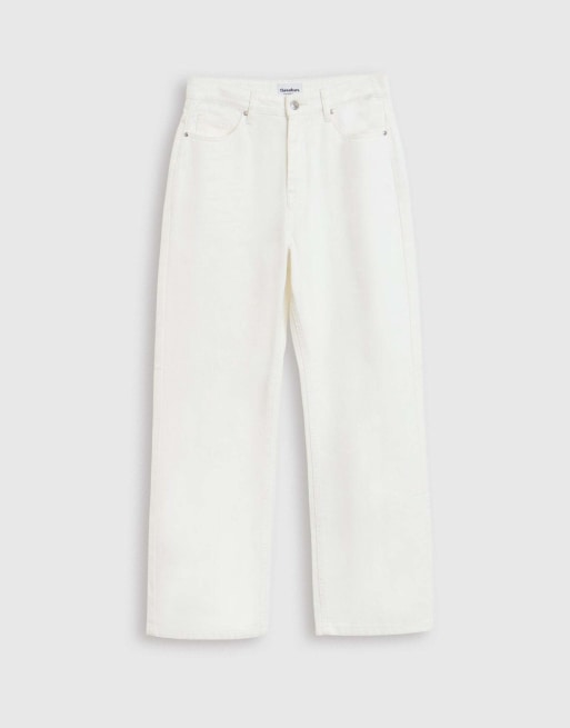 Threadbare Straight leg jeans in white, 5 of 5