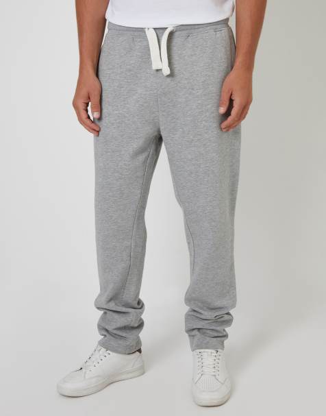 Threadbare Straight leg joggers in light grey