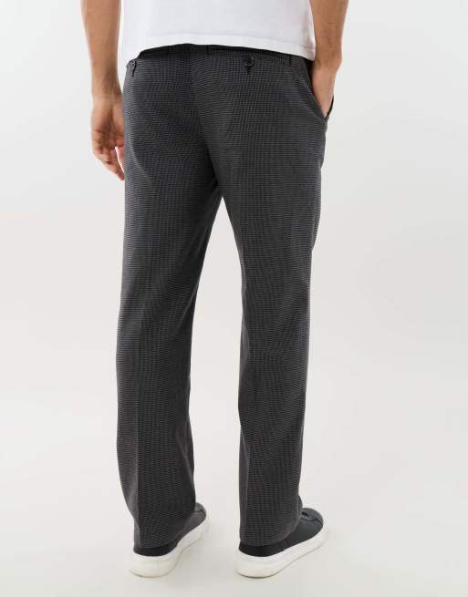 Threadbare Straight leg tailored trousers in charcoal grey, 4 of 4