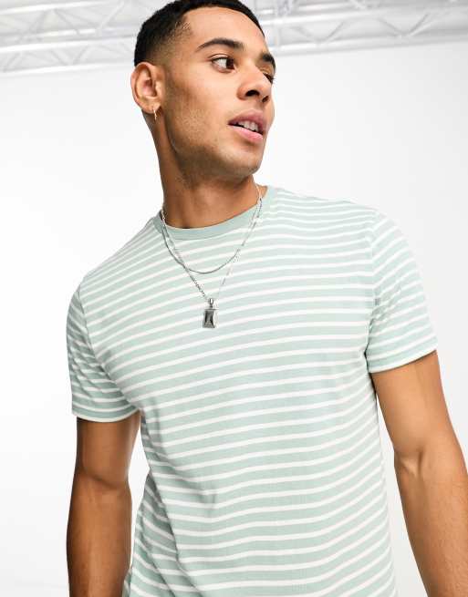 Threadbare stripe Tshirt in turquoise ASOS