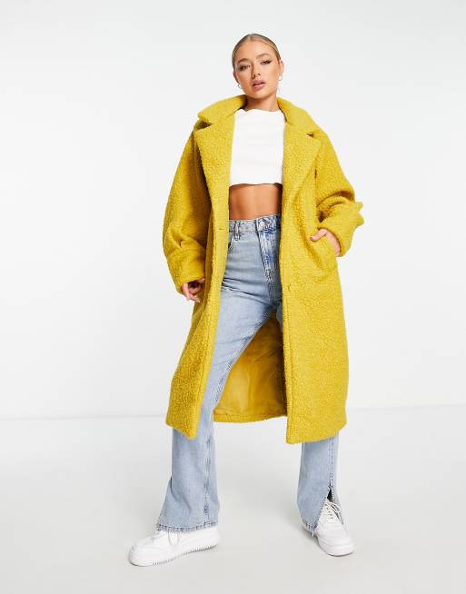 Asos 2024 mustard coat