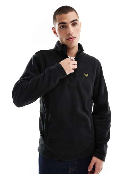 Threadbare – Svart fleece med 1/4-lång dragkedja - view 1