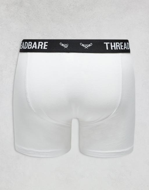 Threadbare – Svarta, grå och vita trunks, 3-pack, 2 av 4