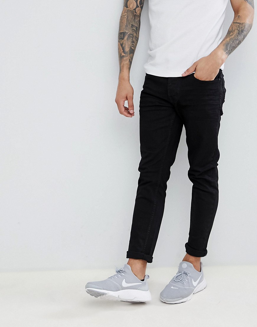 Threadbare – svarta skinny jeans