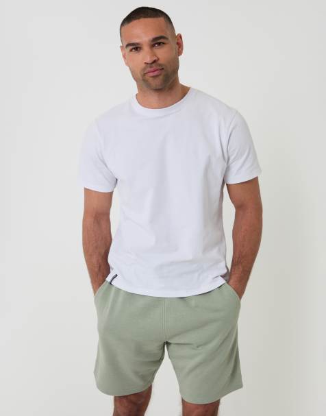 Threadbare Sweat shorts in pale green - view 1