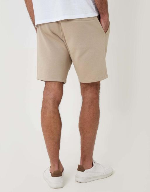 Threadbare Sweat shorts in stone, 3 of 4