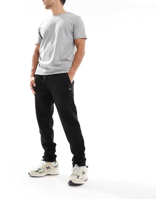 Threadbare sweatpants with ankle toggle adjuster in black
