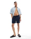 [Threadbare] Threadbare swim shorts in navy seersucker L NAVY